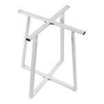 Mulbe metal table base in white shade 70x70x73cm