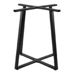 Mulbe I metal table bar base in black shade 50x50x90cm - Image 2