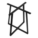 Mulbe I metal table bar base in black shade 50x50x90cm