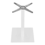 Thonor metal table base in white shade 48x48x73cm - Image 2