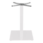 Thonor metal table base in white shade 48x48x73cm