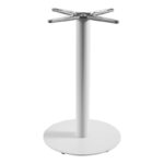 Jefry metal table base in white shade D48x73cm
