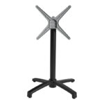 Levo metal table base in black shade 69x69x73cm - Image 3