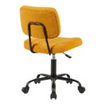 Office chair Warra fabric in yellow shade 50x52x76-86cm - Image 2