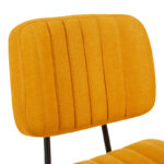 Office chair Warra fabric in yellow shade 50x52x76-86cm - Image 6