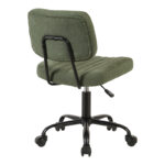 Office chair Warra fabric in olive green shade 50x52x76-86cm - Image 2