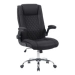 Kesla PES executive office chair in black shade 65x65x113-121cm