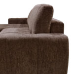 Reversible sofa-bed Vivad fabric in dark brown color 275x164x91cm - Image 5