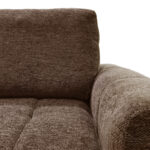 Reversible sofa-bed Vivad fabric in dark brown color 275x164x91cm - Image 6