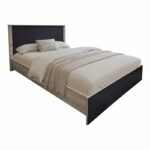 Athos bed in sonoma-anthracite shade 140x200 cm