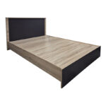 Athos bed in sonoma-anthracite shade 140x200 cm - Image 3