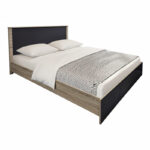 Athos bed in sonoma -anthracite shade 160x200 cm