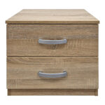 Athos bedside tables in sonoma shade 48x40x41.5cm - Image 3