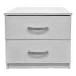Athos bedside tables in white shade 48x40x41.5cm - Image 3