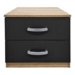 Athos bedside tables in sonoma-anthracite shade 48x40x41.5cm - Image 3