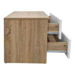 Athos bedside tables in sonoma-white shade 48x40x41.5cm - Image 4