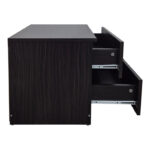 Athos bedside tables in wenge shade 48x40x41.5cm - Image 4