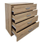 Athos chest of drawers in sonoma shade 80x40x79cm - Image 2
