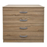 Athos chest of drawers in sonoma shade 80x40x79cm - Image 3
