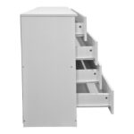 Athos chest of drawers in white shade 80x40x79cm - Image 4