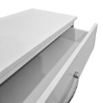 Athos chest of drawers in white shade 80x40x79cm - Image 5