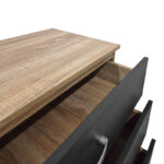 Athos chest of drawers in sonoma-anthracite shade 80x40x79cm - Image 4