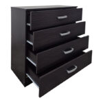Athos chest of drawers in wenge shade 80x40x79cm - Image 2