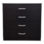 Athos chest of drawers in wenge shade 80x40x79cm - Image 3