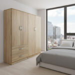 Four-leaf wardrobe Athos sonoma 160x42x180cm