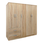 AthosI  five-door wardrobe sonoma 170x42x180cm - Image 2