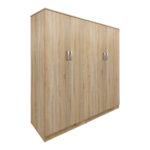 Four-leaf wardrobe Athos Ι sonoma 160x42x180cm - Image 2