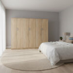 Athos II six-door wardrobe sonoma 240x42x180cm