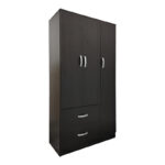 Athos six-door wardrobe with loft, wenge, 180x42x240cm - Image 2