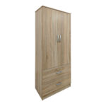 Athos six-door wardrobe with loft, sonoma 240x42x240cm - Слика 2