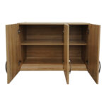 Athos six-door wardrobe with loft, sonoma 180x42x240cm - Image 5