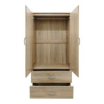 Five-door wardrobe with loft Athos sonoma 170x42x240cm - Image 5