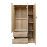 Five-door wardrobe with loft Athos I sonoma 170x42x240cm - Image 3