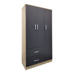 Five-door wardrobe with loft Athos sonoma-anthracite 170x42x240cm - Image 2