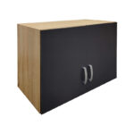 Four-leaf wardrobe with loft Athos I sonoma-anthracite 160x42x240cm - Image 4