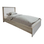 Athos Sonoma White Bedroom Set with Bed 90x190cm Set of 2pcs - Image 2