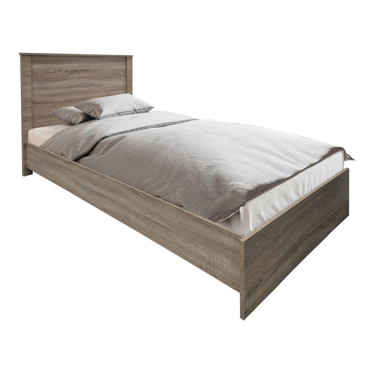 Athos Sonoma Bedroom Set with Bed 90x190cm Set of 3pcs - Image 2