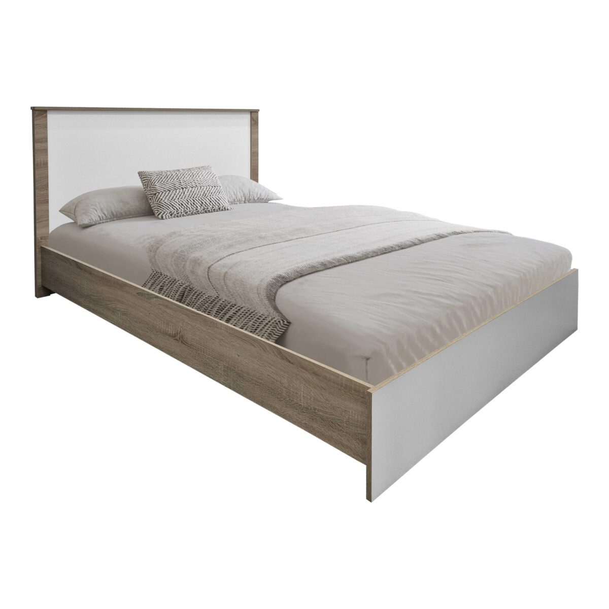 Athos Sonoma White Bedroom Set with Bed 140x200cm Set of 4pcs - Image 2