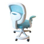 Bernu children's office chair, mesh fabric in light blue shade 58x53x80-90cm - Image 2