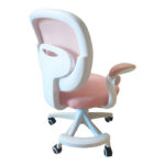 Bernu children's office chair, mesh fabric in pink shade 58x53x80-90cm - Image 2