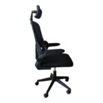 Recko office chair mesh fabric in black shade 64x58x123-133cm - Image 3