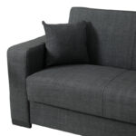 Corner sofa bed reversible Dumma anthracite fabric 226x148x86cm - Image 5