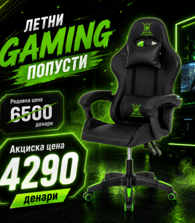 stolica zelena oskar gold gaming stolica