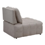 Jelica armchair-bed with grey-beige fabric 88x110x86cm - Image 6