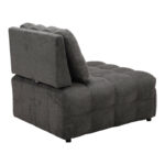 Jelica armchair-bed with grey fabric 88x110x86cm - Image 6