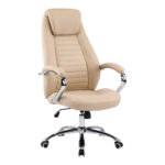 Manager chair Sonar beige pu 61x57x120-128cm